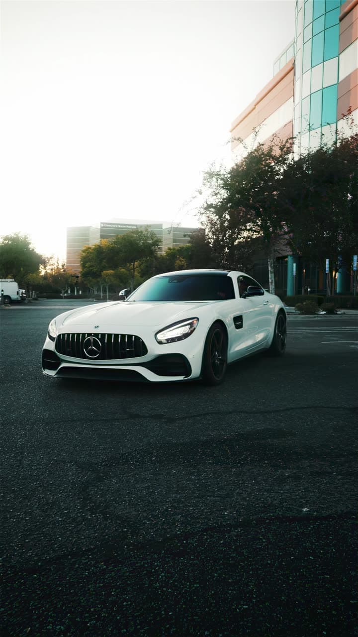 Mercedes AMG GT in tunnel light