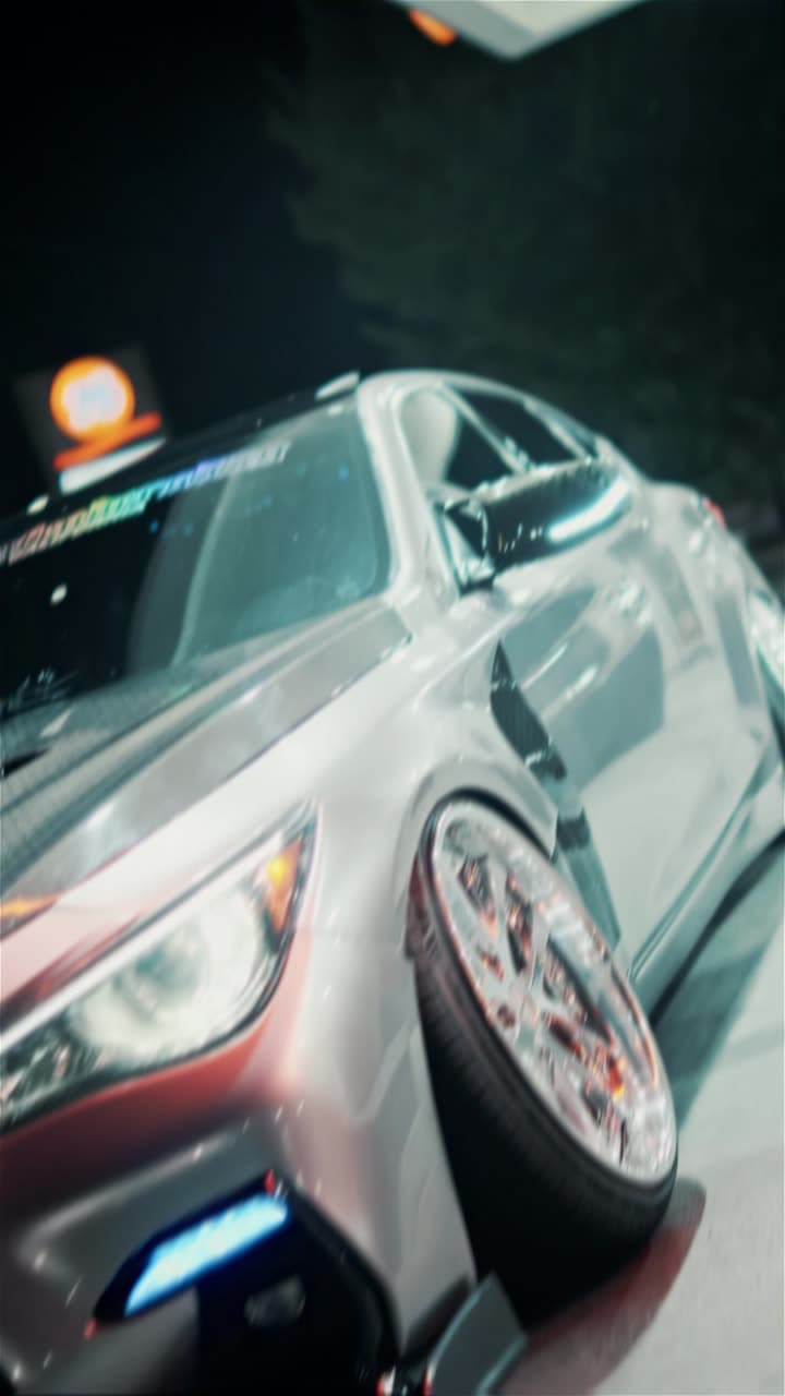 Infiniti Q50 at night